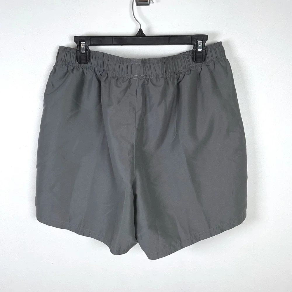 Nike Men's Gray Athletic Shorts/Swim Lined Elastic Waist Drawstring Size XL